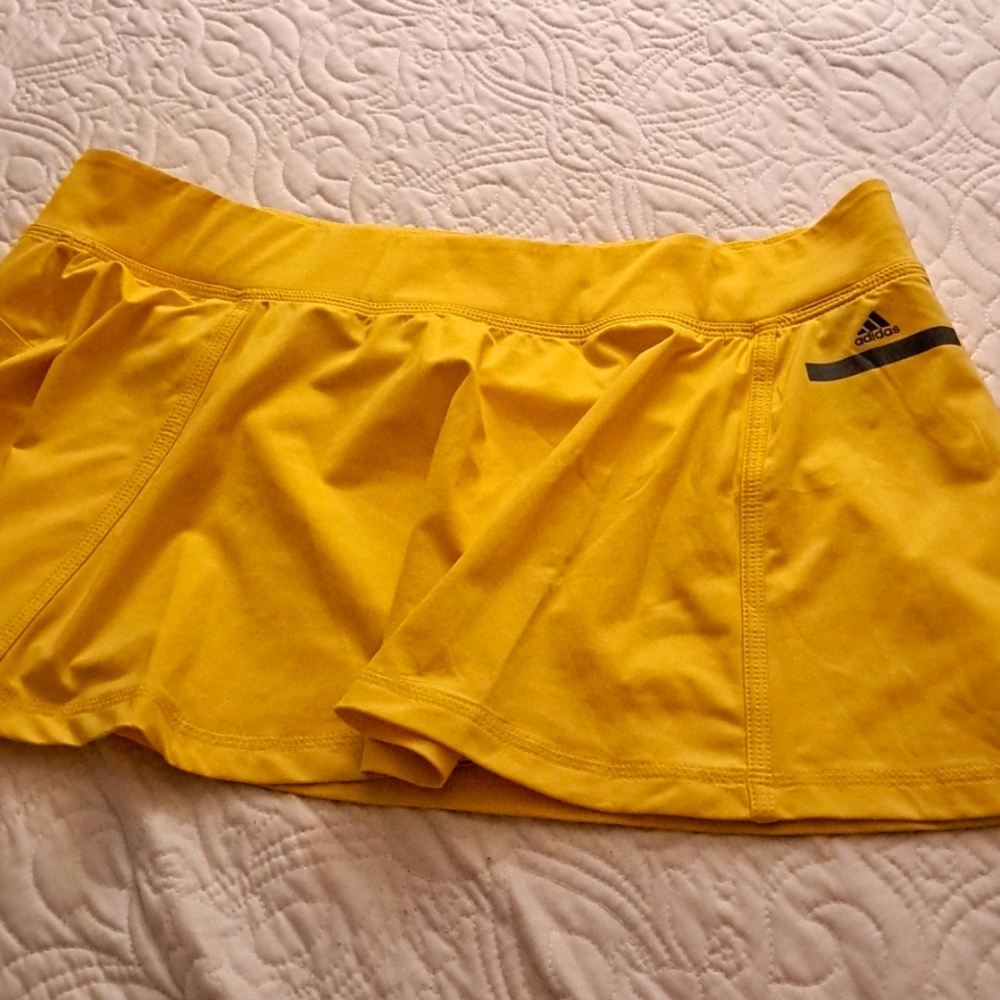 SOLD Adidas x Stella McCartney Yellow  Tennis Skirt Size: L